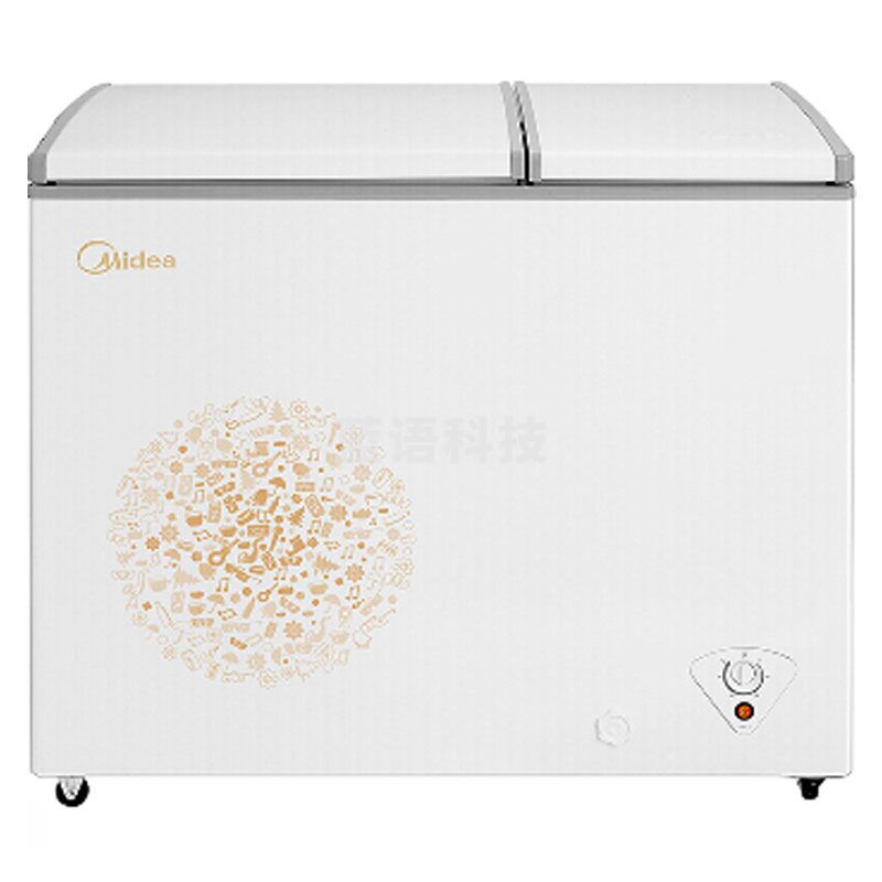 美的(Midea)BCD-200DKM(E)双温双箱冷柜 左冷冻右冷藏 冰柜卧式冰箱 妙趣金200L