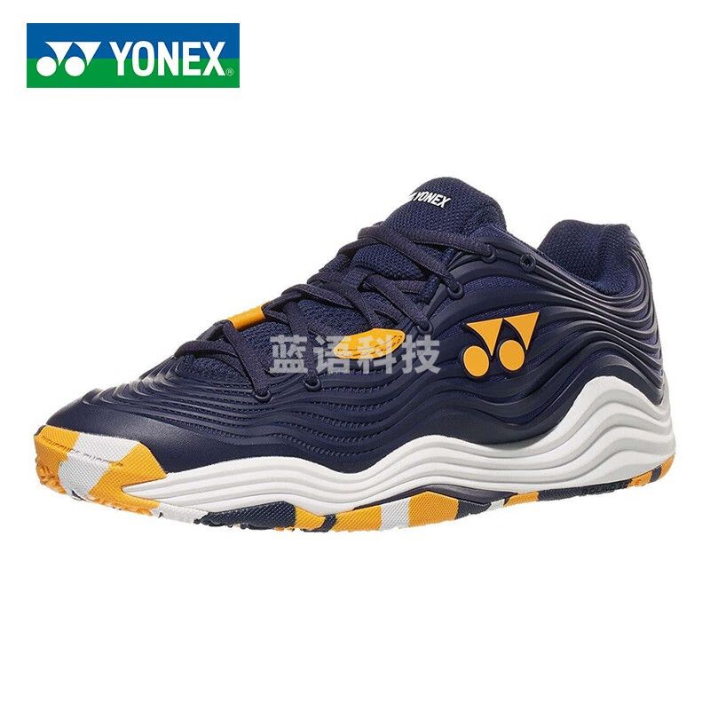 尤尼克斯(YONEX)网球鞋羽毛球鞋男女专业SHTF5超轻透气训练鞋瓦林卡 防滑耐磨缓震 藏青/橙 SHTF5MGCEX_702