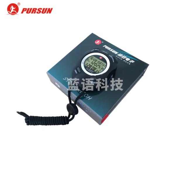 追日牌多功能电子秒表 田径秒表计时表 定时器 节拍器 比赛计时器 闹钟 夜光秒表 黑色 PS-960 60道记忆