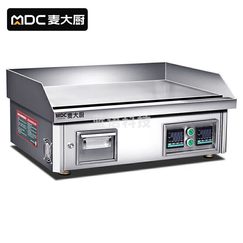 麦大厨MDC-CL-PL-2K旋钮款 220v 6kw 双控电热台式扒炉