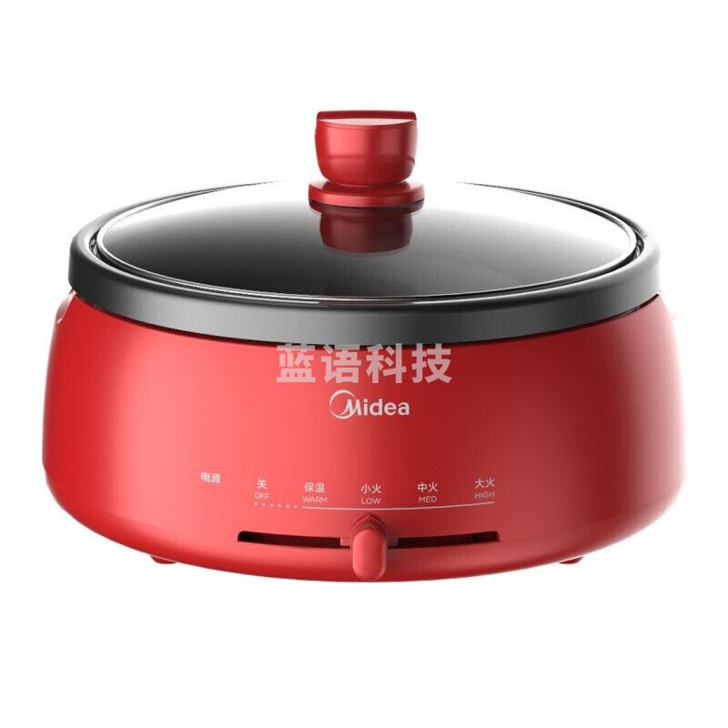 美的(Midea)多用途锅 家用电火锅电炒锅电蒸锅多功能锅4L大容量电热锅 DH2851