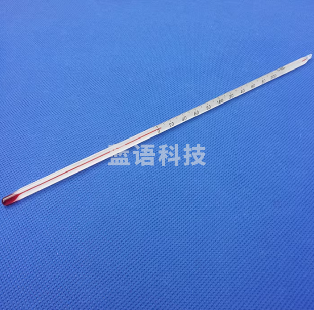 ANSENY 红液温度计 红水温度计0-200℃ 度 30CM物理化学实验用教学仪器
