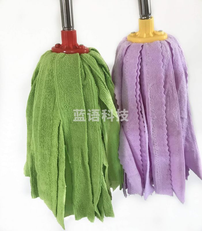 物业用商用拖把 拖布 铁杆纳米墩布 颜色随机