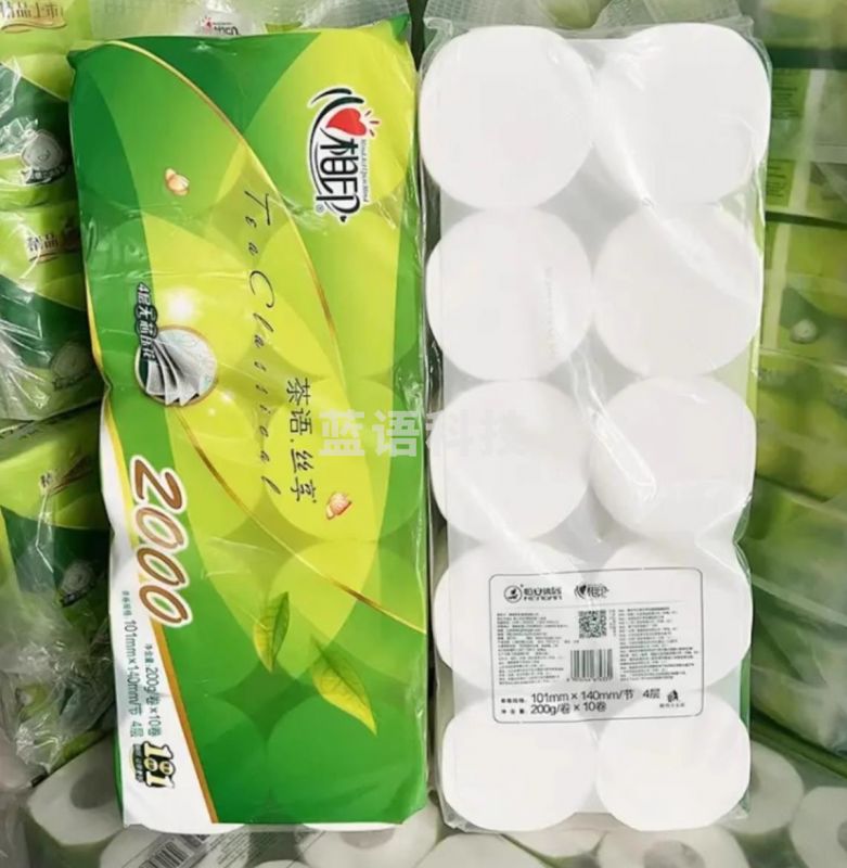 心相印茶语丝享卷纸4层200克 BT2610 （200g） 10卷/提*6提/包  一包装