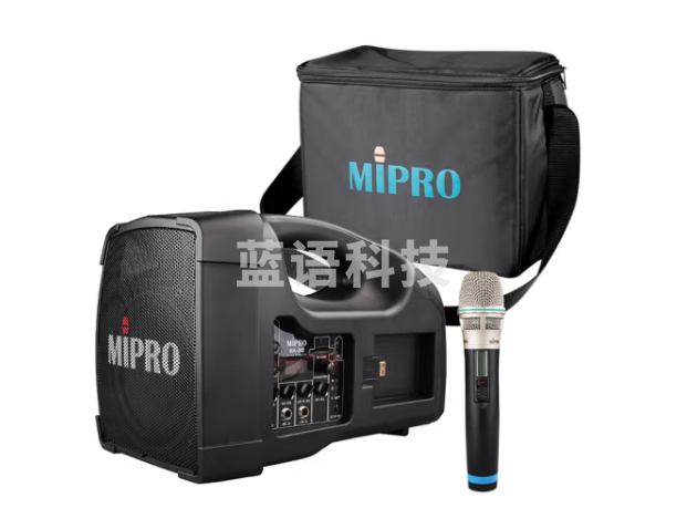 MIPRO 咪宝 MA-200无线手提移动便携式音响户外大功率扩音器小蜜蜂喇叭带麦克风一体 配手持话筒+收纳包(新品二代