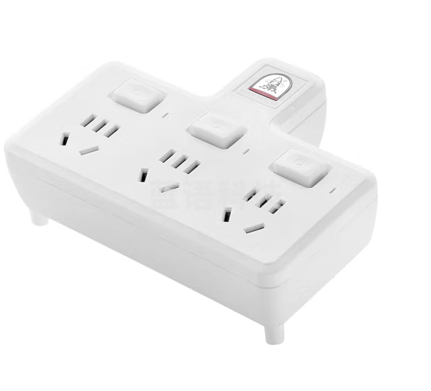 子弹头 TS-553DK 一转三新国标转换插头/电源转换器/品字型一转三插座/ 3位分控插排/无线转换插板
