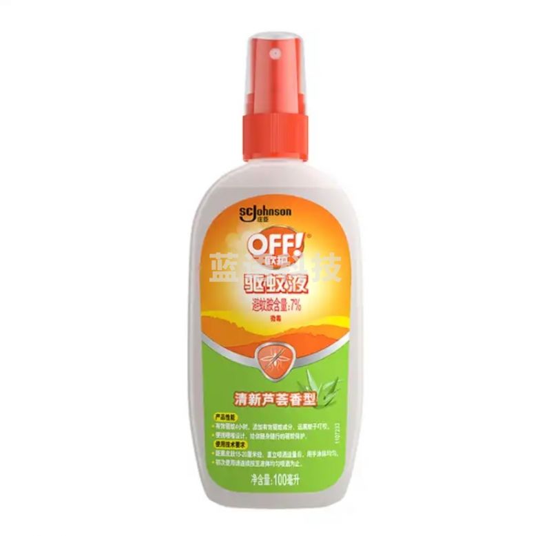 雷达 (Raid) 欧护 驱蚊液 驱蚊喷雾 100ml 芦荟香型 驱虫 驱蚊水 户外 防蚊虫.