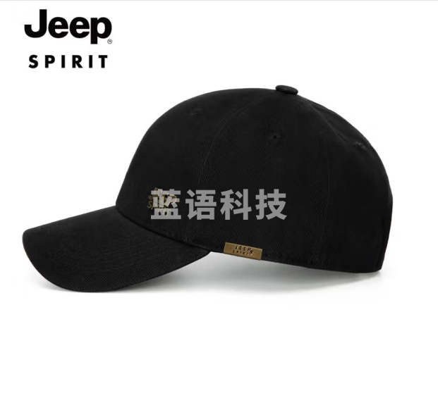 吉普（JEEP）帽子男士棒球帽秋冬四季潮流百搭鸭舌帽防晒遮阳帽男女式太阳帽子 黑色