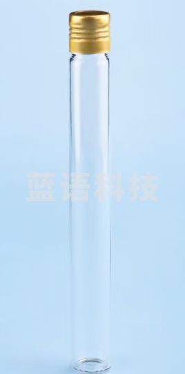 冰禹BYW-370 带盖高硼硅试管 样品管螺口试管 铝盖平底18*150mm(10支)