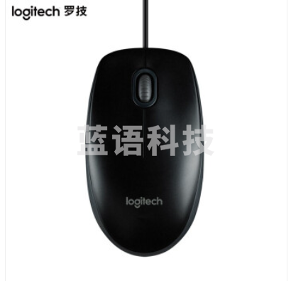 罗技(Logitech) M100r 有线鼠标 大手鼠标 商务办公鼠标 家用对称鼠标 企业采购 黑色 M&C37505