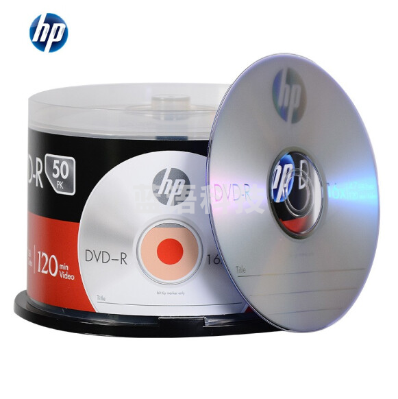 惠普DVD+R-78 光盘/刻录盘 空白光盘 16速4.7GB 桶装50片