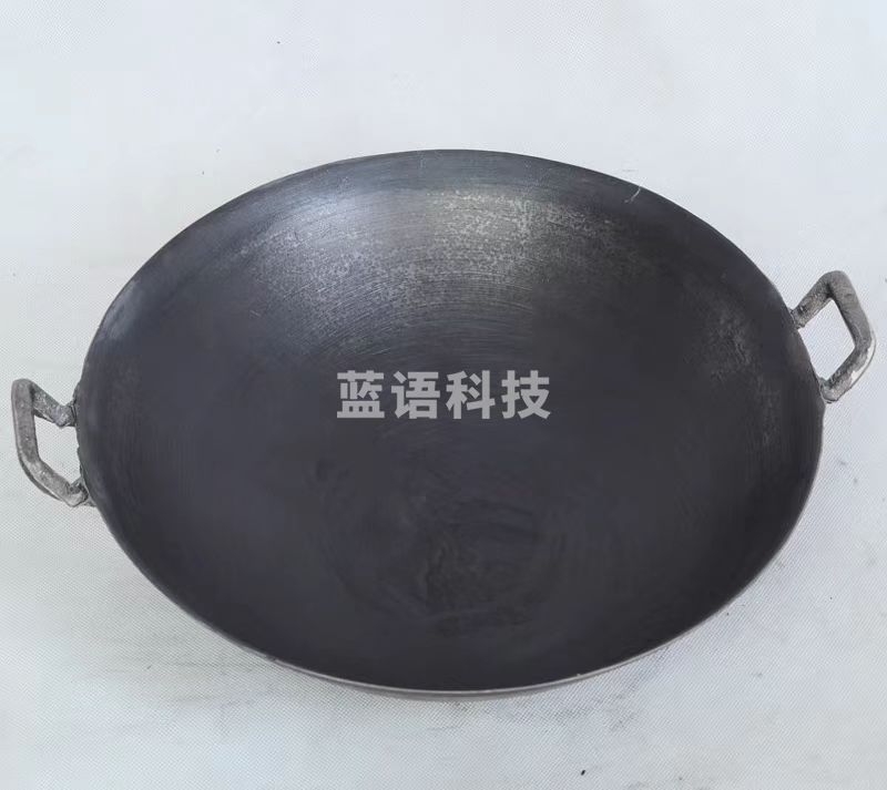 传统老式双耳炒锅铸铁锅食堂用炒菜边锅 直径约65cm