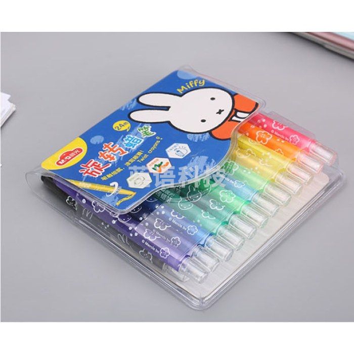 晨光(M&G)FGMX4309 旋转蜡笔米菲短款24色