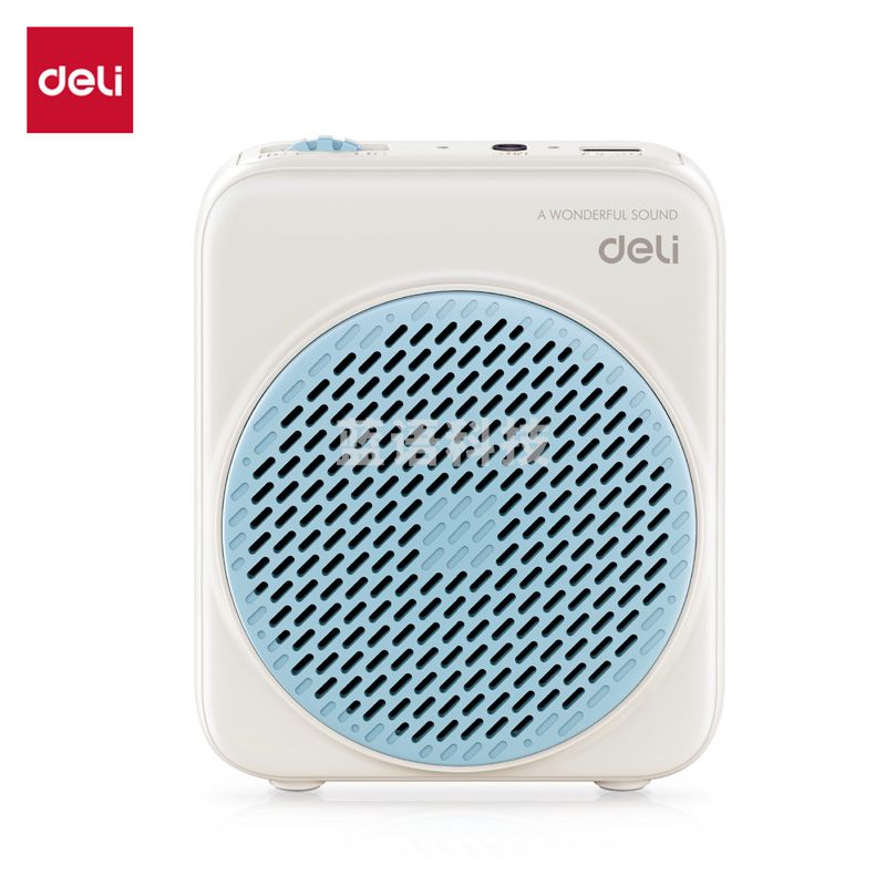 得力得力(deli)小蜜蜂扩音器教师专用小喇叭腰挂麦克风导游便携式喊话器教学讲课 LT900 蓝色