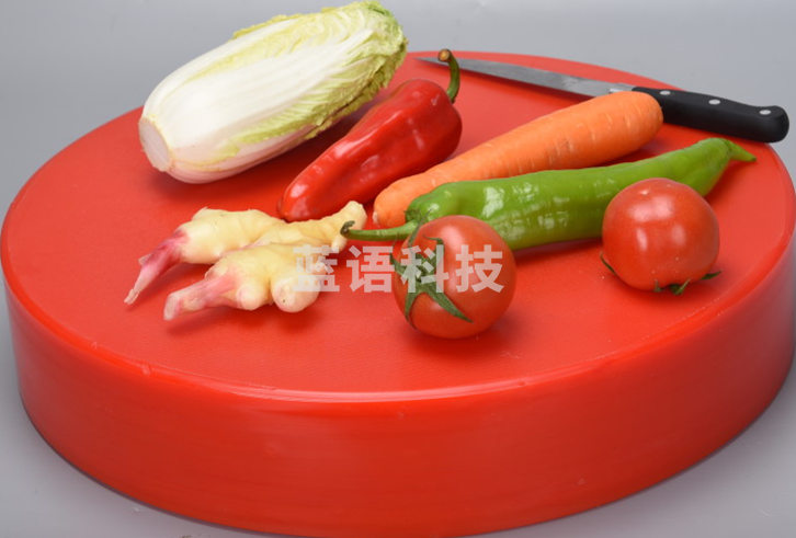 津御商厨 尼龙圆形菜墩 红色