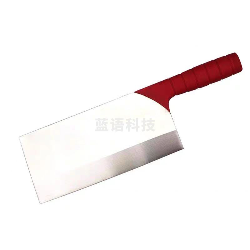 不锈钢分色菜刀厨师刀学校厨房颜色分类刀彩色柄菜刀 红色柄