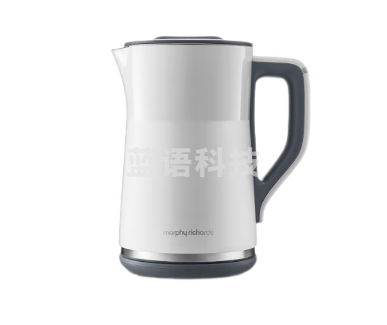 摩飞电器(Morphyrichards)电热水壶烧水壶热水壶 家用恒温水壶1.5L不锈钢304双层防烫实时显温开水壶MR6070白 M&C43920