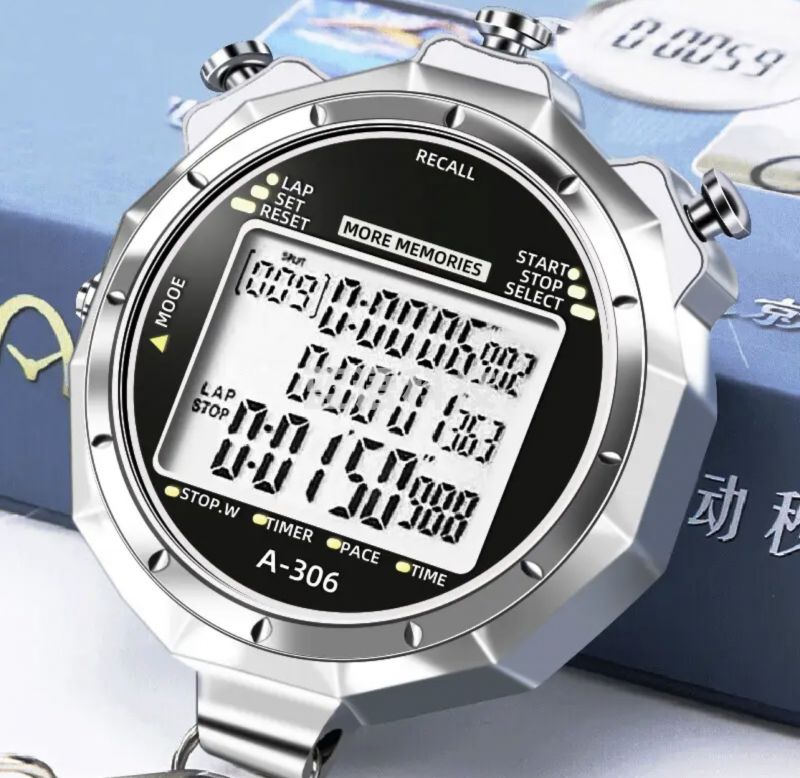 戈顿秒表 3排100道 金属防水秒表M&C24321