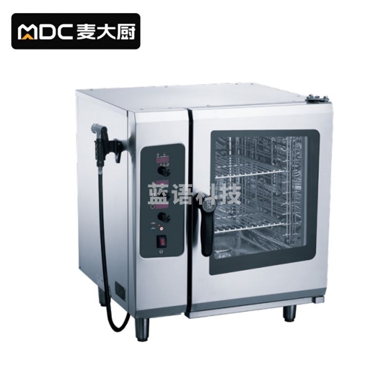 麦大厨标准款 220v 6.1kw旋钮式五层万能蒸烤箱