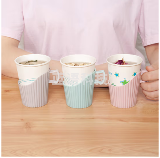 一次性纸杯托 茶托家用杯座 开水隔热杯盒杯套