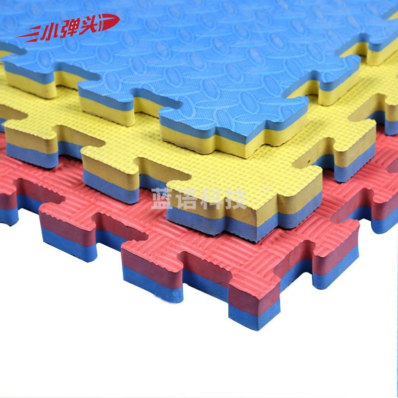 跆拳道地垫 加厚垫子 舞蹈格斗搏击训练泡沫拼接运动地垫 1m*1m*2.5cm