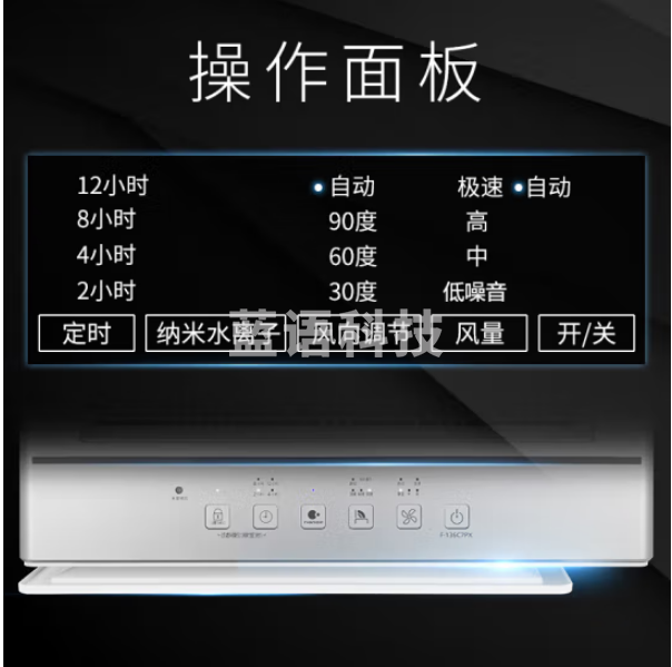 松下（Panasonic） 136C7PX空气净化器 除甲醛除苯 除甲流 纳诺怡除菌宠物除异味 银色 大面积 85平米
