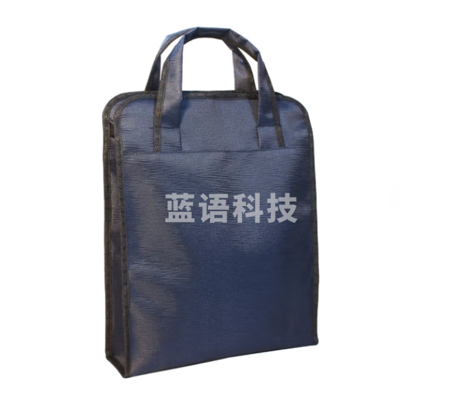 斯莫尔（SIMOER）SL-523 蓝色 树皮纹B4竖式双层立体手提资料袋公文包防水牛津布厂家定制可印刷请联系客服