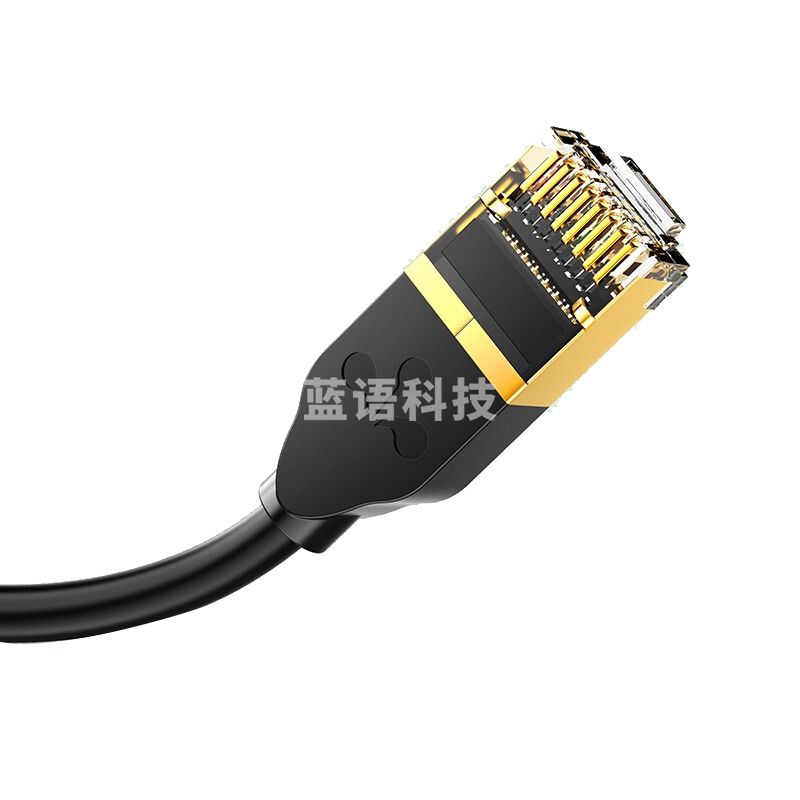 山泽(SAMZHE) CX-701 七类网线 细线 黑色1米