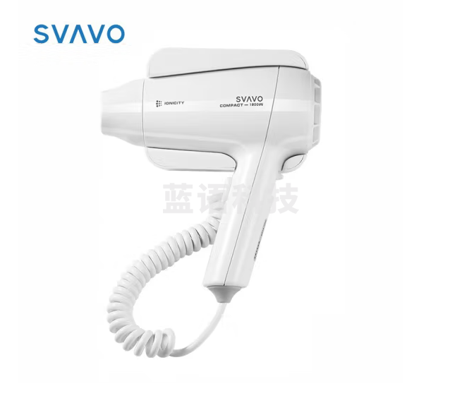 瑞沃(SVAVO)家用浴室护发吹风筒 壁挂式免打孔吹风机宾馆干发器 酒店大功率电吹风冷热风两档调节 V-173 白色