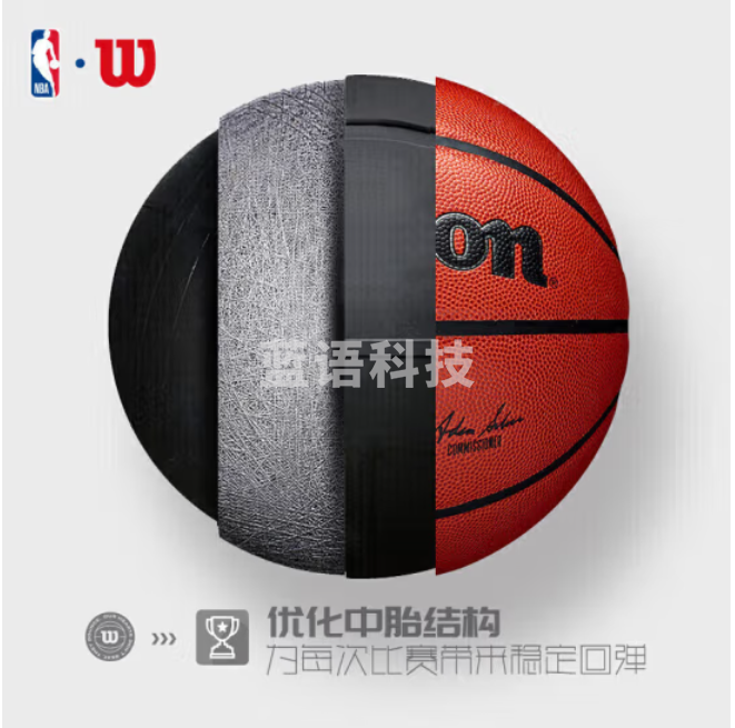 Wilson威尔胜NBA官方比赛用球复刻版AUTHENTIC室内超纤PU成人7号篮球