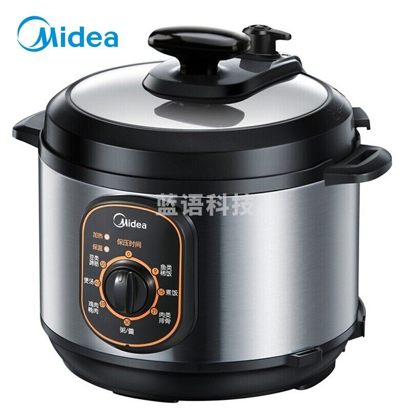 美的（Midea）家用电压力锅4升 W12PCH402E 高压压力煲小型多功能 双重防护压力锅