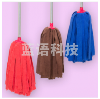 毛巾布墩布 毛巾布拖把 金属杆墩布 (颜色随机发货)