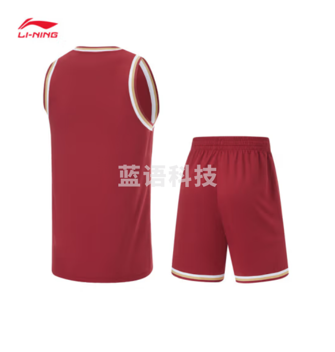 李宁CBA精英装备丨专业篮球系列男子2024夏季速干凉爽比赛套装AATU017红色