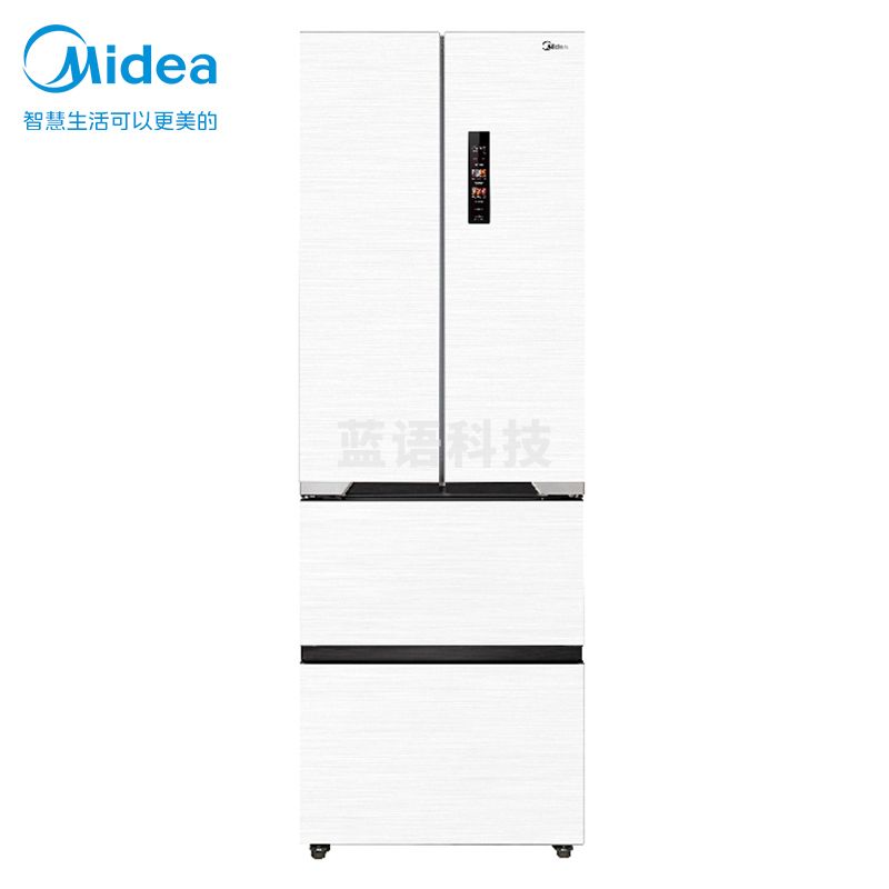 美的(Midea)MR-421WUFPZE 60cm薄421超薄嵌入式一级变频除菌净味法式多门四开门白色大容量电冰箱