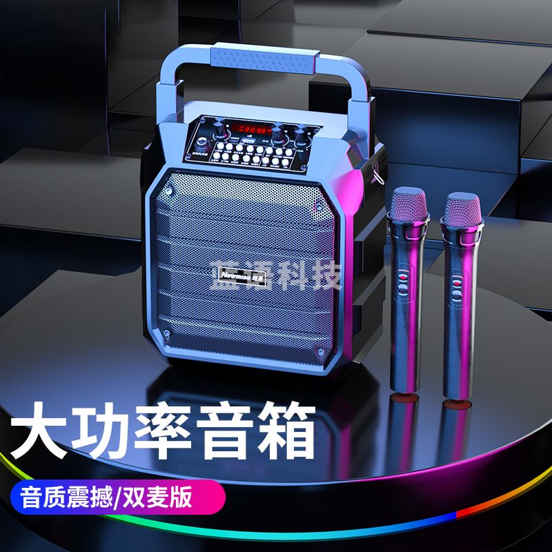 纽曼（Newmine）  K99蓝牙音箱手提便携式带麦克风地摊摆摊喇叭双麦版