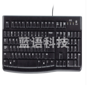 罗技(Logitech) K120有线键盘USB电脑台式机笔记本家用办公全尺寸键盘 黑色