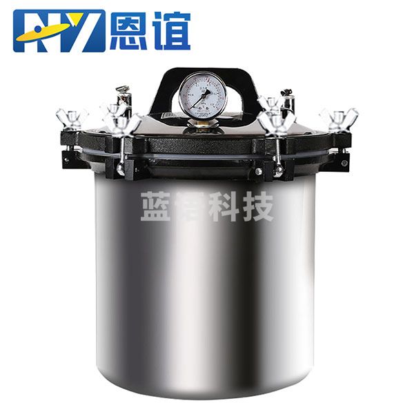 恩谊 手提式灭菌锅灭菌器高压高温自动自控蒸汽杀毒设备实验室 LSH-12B 12升三阀