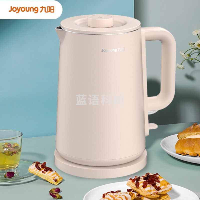 九阳（Joyoung） 热水壶1.7L无缝双层保温防烫 304不锈钢开水壶1800W大功率   K17FD-W6152