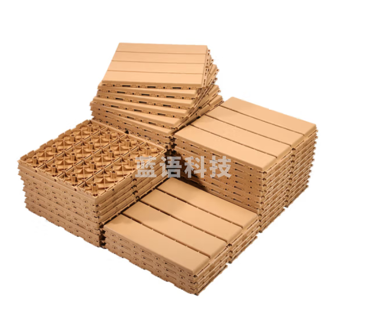 洛楚商用PVC塑料地板30x30CMx1片 防水耐磨地板户外阳台露台地板