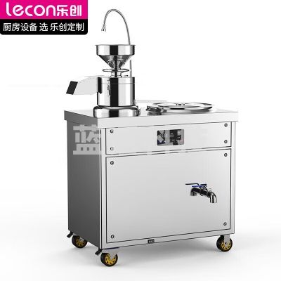 乐创 lecon LC-155 商用豆浆机 全自动现磨渣浆分离免过滤磨浆机食堂早餐店用 智能电热款
