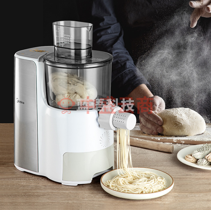 美的（Midea）面条机家用全自动智能多功能压面机和面机 多模头可拆卸易清洗 MJ-KM18X5-101