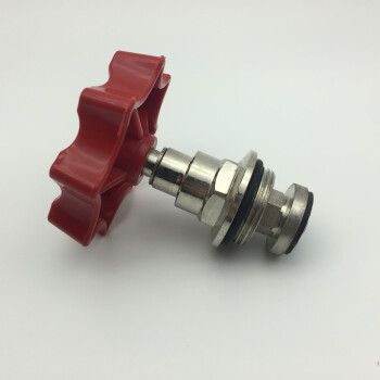 PPR 升降式截止阀阀芯20 25 4分PE闸阀水管铜阀门芯配件 水阀开关 25联塑款红色加厚