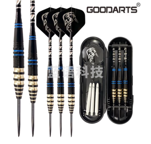 古德骑士Goodarts 针式飞镖23g黄铜 【三支塑盒装】蓝线