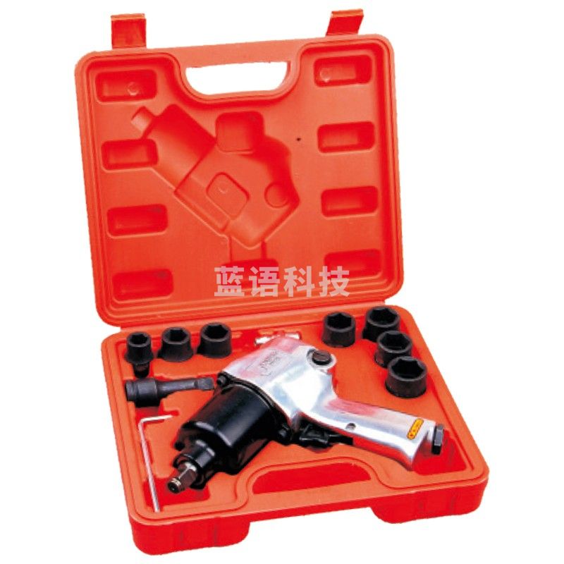 捷科（JETECH）AMW-1/2-11S 气动扳手套装工业大扭力冲击风炮机套筒大风扳11件套
