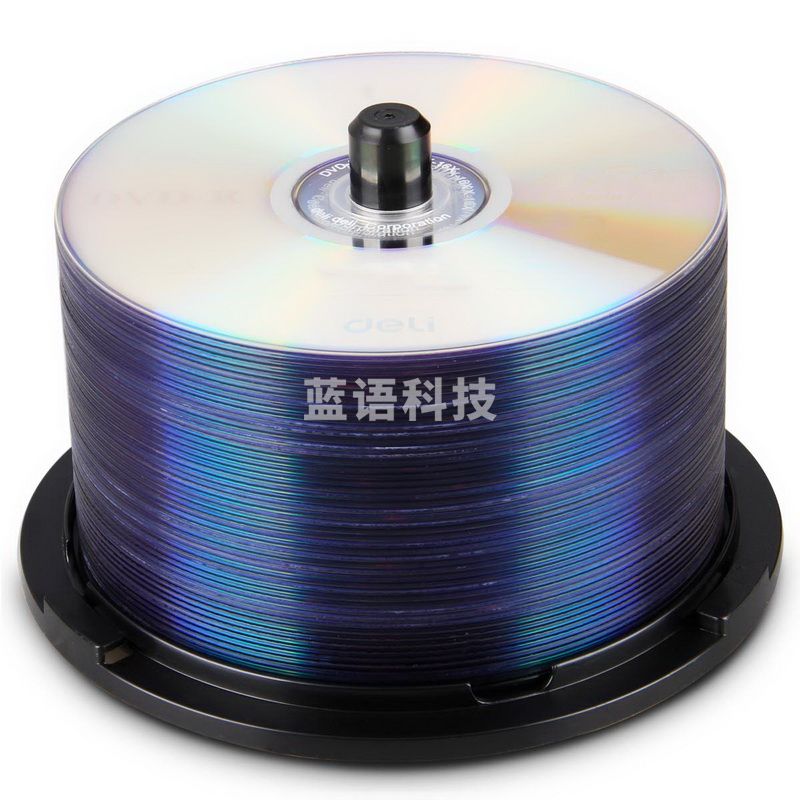 得力(deli)3724 12筒/箱 dvd光盘空白dvd-r刻录光碟50片4.7G空白光盘50片/筒3724