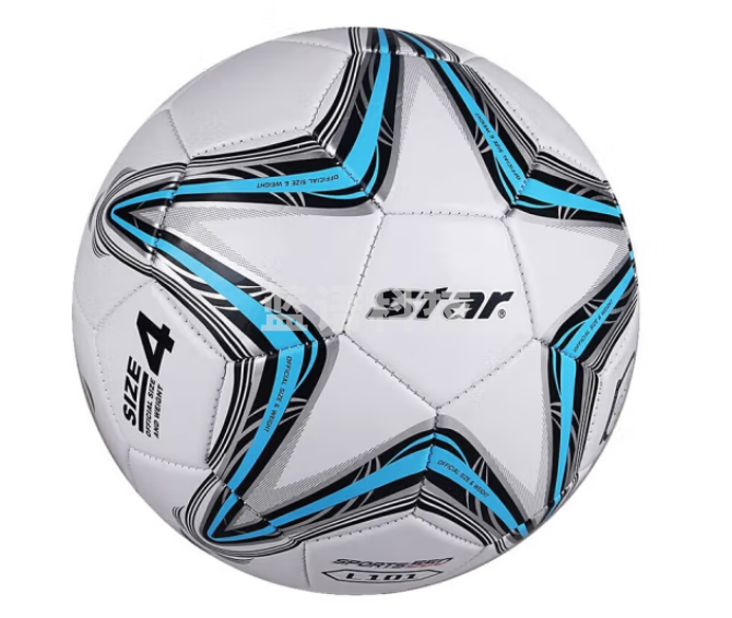 世达(star)SB8234-07足球4号 蓝色PVC 机缝青少年儿童足球