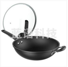 美的（Midea） 炒锅不粘锅少油烟32cm电磁炉燃气通用炒菜锅平底锅具CL32K04（偏远区域下单请电话咨询