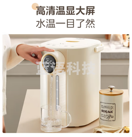 美的（Midea）电热水瓶食品级304不锈钢除氯电热水壶水瓶5L大容量烧水壶家用多段控温保温光感节能电水瓶SP20-Y