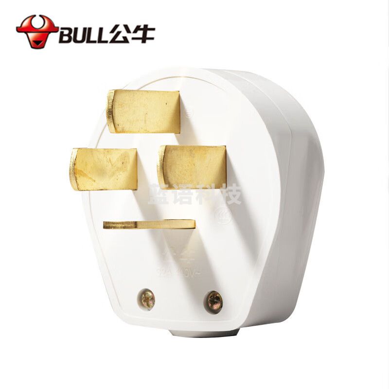 公牛(BULL)GN-T25三相四极插头插座工业插头440V 25A大功率四线插头