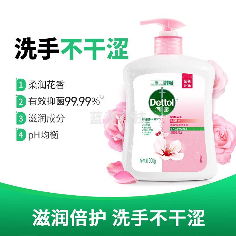 滴露（Dettol） 500g 健康抑菌洗手液滋润倍护